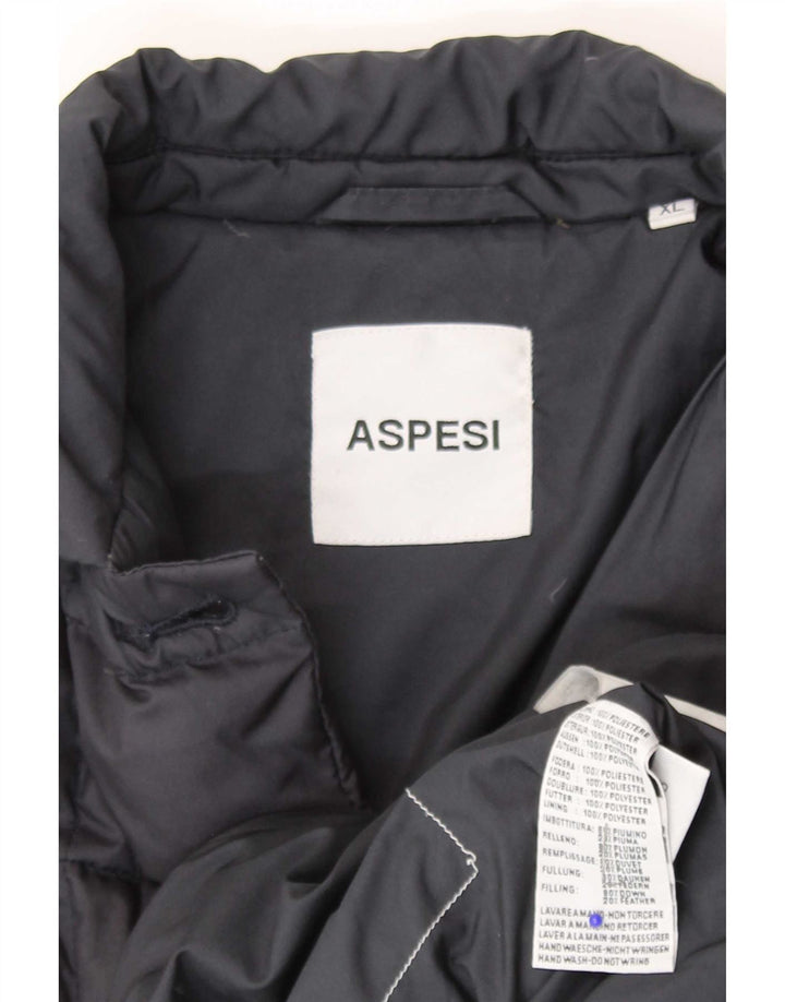 Aspesi Womens Padded Jacket UK 18 XL Navy Blue
