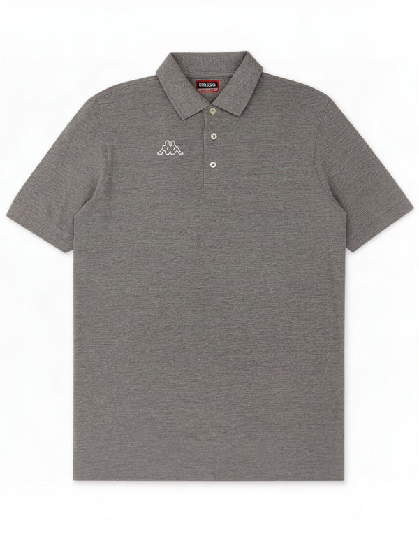 Kappa Mens Polo Shirt XL Grey Flecked