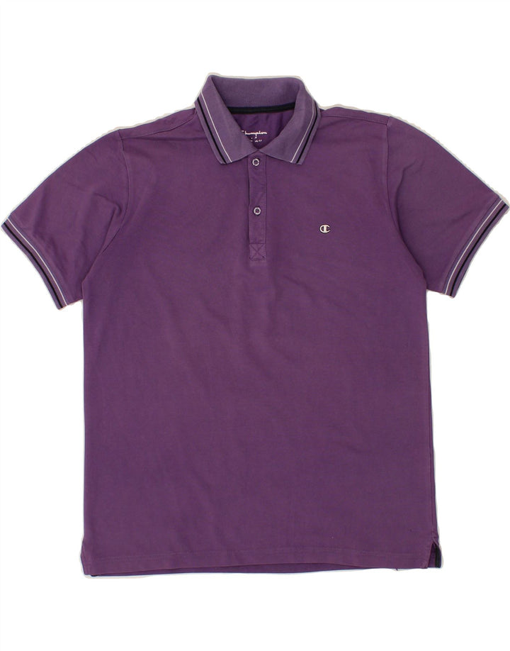 CHAMPION Boys Polo Shirt 11-12 Years Purple Vintage Champion and Second-Hand Champion from Messina Hembry 