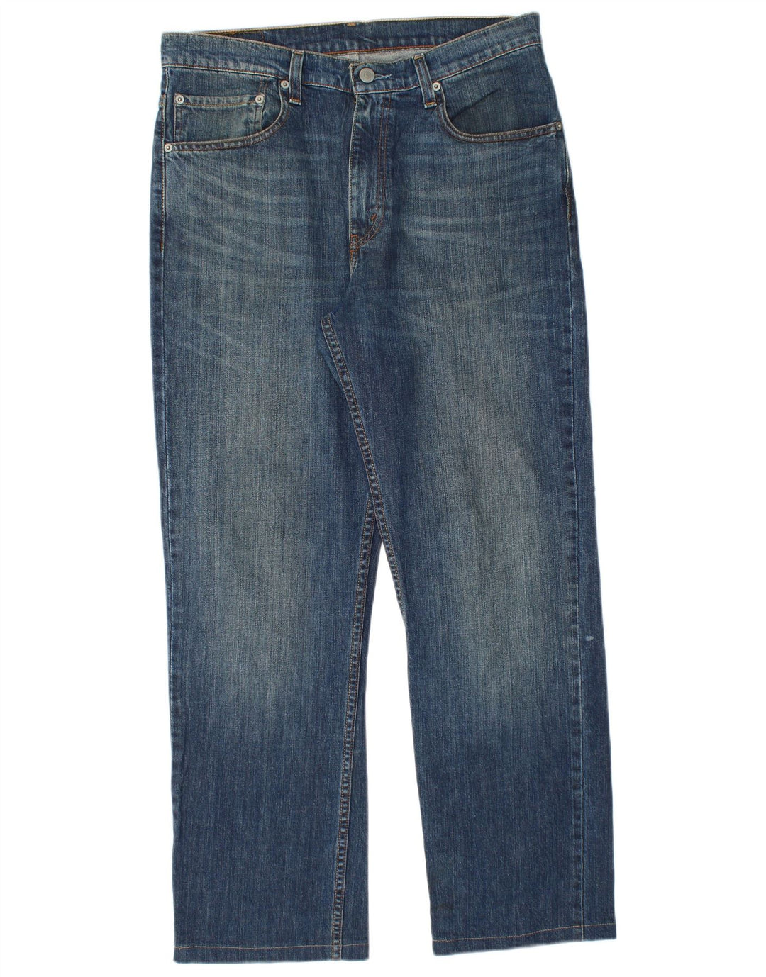 Levi's Mens 752 Straight Jeans W34 L29 Blue Cotton