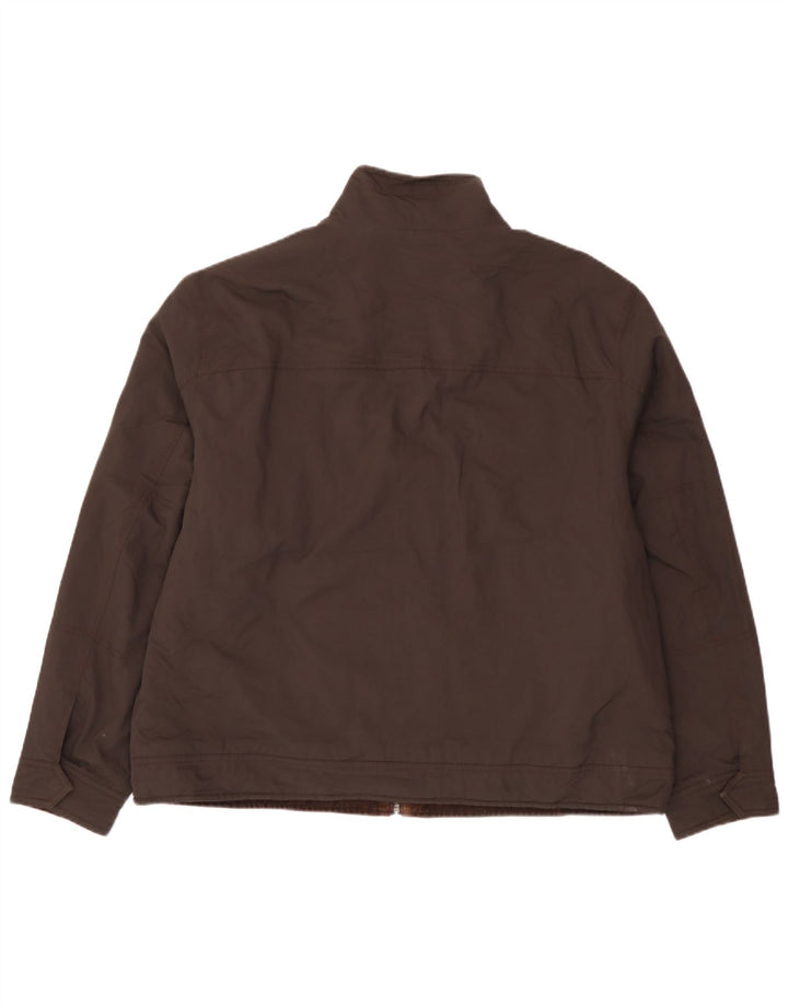 Marks & Spencer Mens Bomber Jacket UK 44 2XL Brown Polyamide