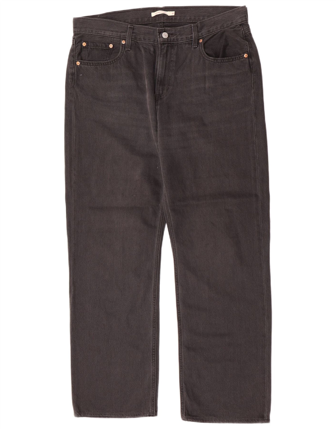 Levi's Mens Straight Jeans W32 L30 Grey Cotton