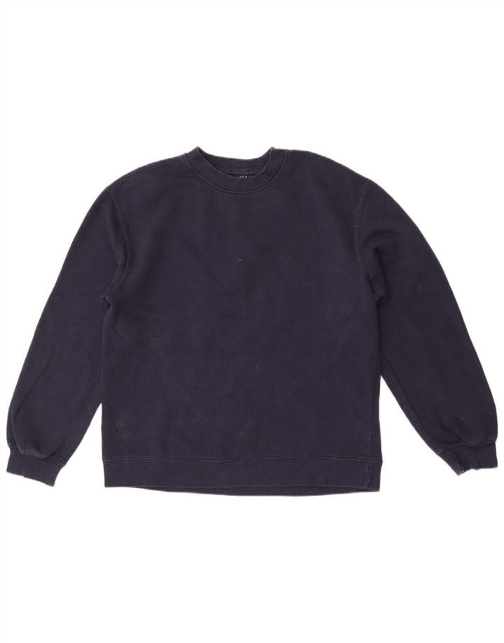 Zara Mens Sweatshirt Jumper Small Navy Blue Cotton