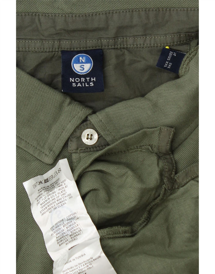 North Sails Mens Polo Shirt 2XL Green Cotton