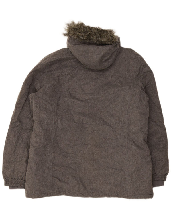 Mountain Warehouse Womens Hooded Windbreaker Jacket UK 20 2XL Grey