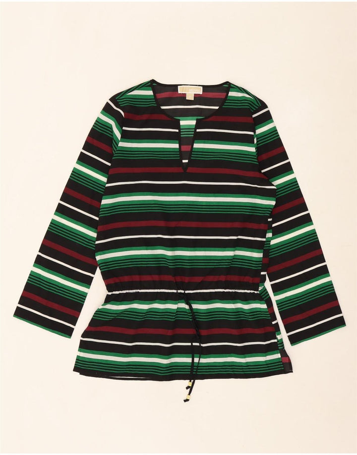 MICHAEL KORS Womens Blouse Top UK 14 Medium Multicoloured Striped Vintage Michael Kors and Second-Hand Michael Kors from Messina Hembry 