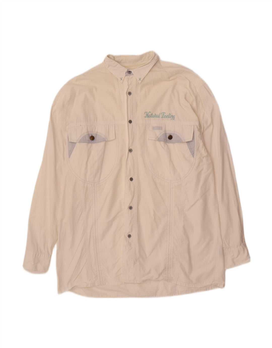 VINTAGE Mens Shirt Size 39/40 15 Medium White Cotton