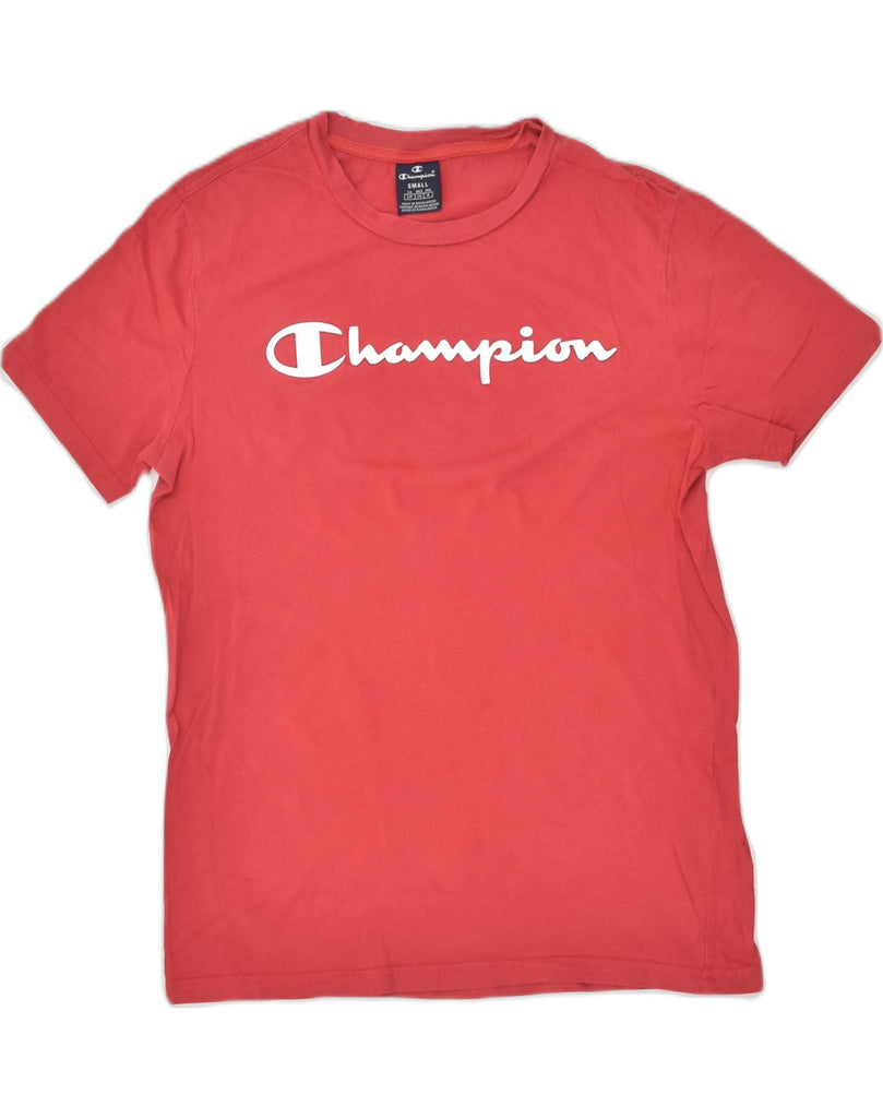 CHAMPION Mens Graphic T-Shirt Top Small Red Cotton | Vintage Champion | Thrift | Second-Hand Champion | Used Clothing | Messina Hembry 