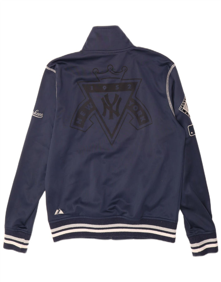 MAJESTIC Mens New York Yankees Tracksuit Top Jacket Small Navy Blue