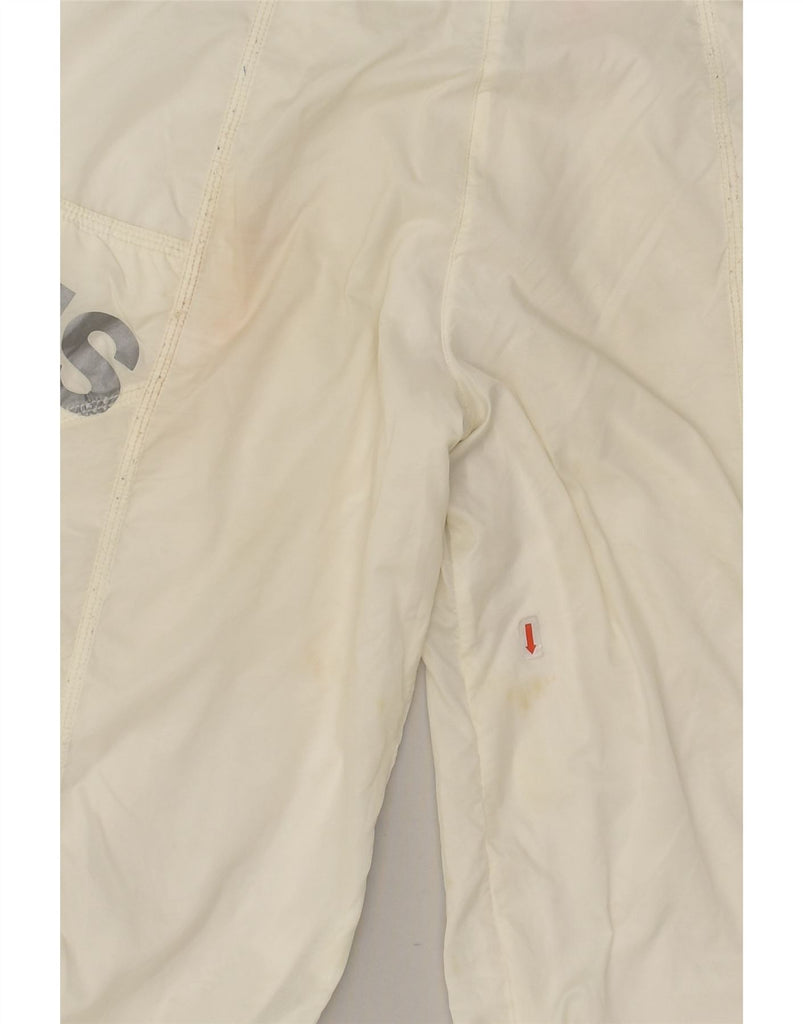 ADIDAS Boys Graphic Bermuda Shorts 13-14 Years W30 White Polyester | Vintage Adidas | Thrift | Second-Hand Adidas | Used Clothing | Messina Hembry 