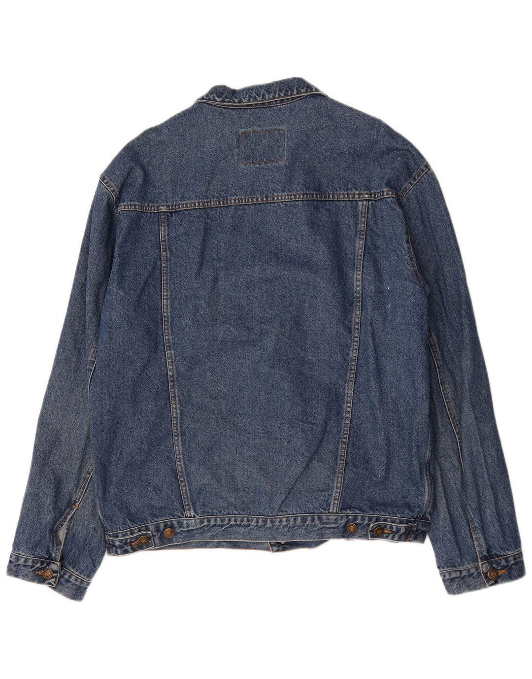 Wampum Mens Denim Jacket UK 44 2XL Blue