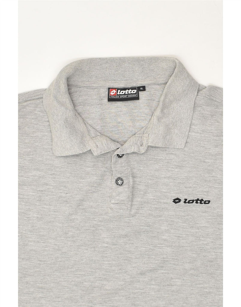 LOTTO Mens Polo Shirt XL Grey Cotton | Vintage Lotto | Thrift | Second-Hand Lotto | Used Clothing | Messina Hembry 