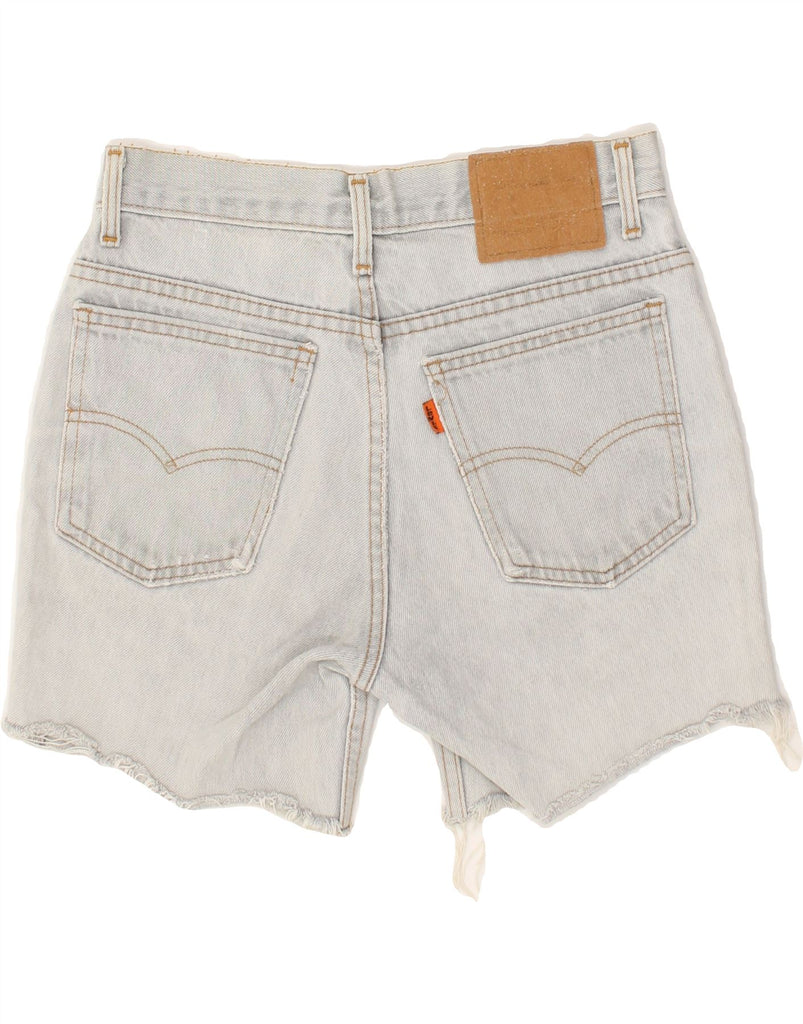 LEVI'S Mens Distressed Denim Shorts W30 Medium Blue Cotton | Vintage Levi's | Thrift | Second-Hand Levi's | Used Clothing | Messina Hembry 