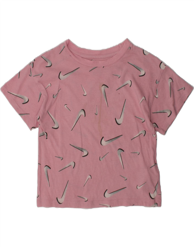 NIKE Girls Graphic T-Shirt Top 4-5 Years Pink Cotton | Vintage Nike | Thrift | Second-Hand Nike | Used Clothing | Messina Hembry 