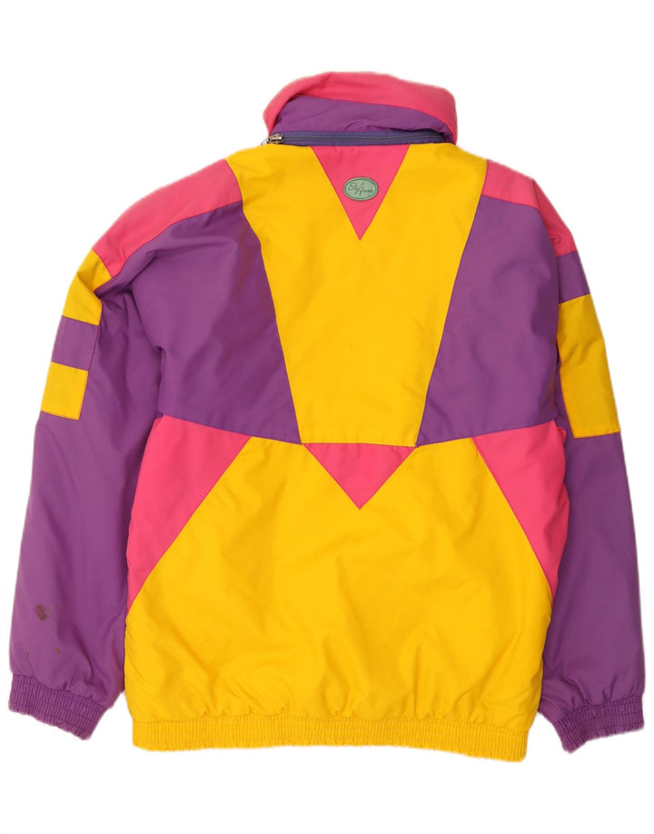 Vintage Mens Ski Jacket IT 46 Small Multicoloured Colourblock Polyamide