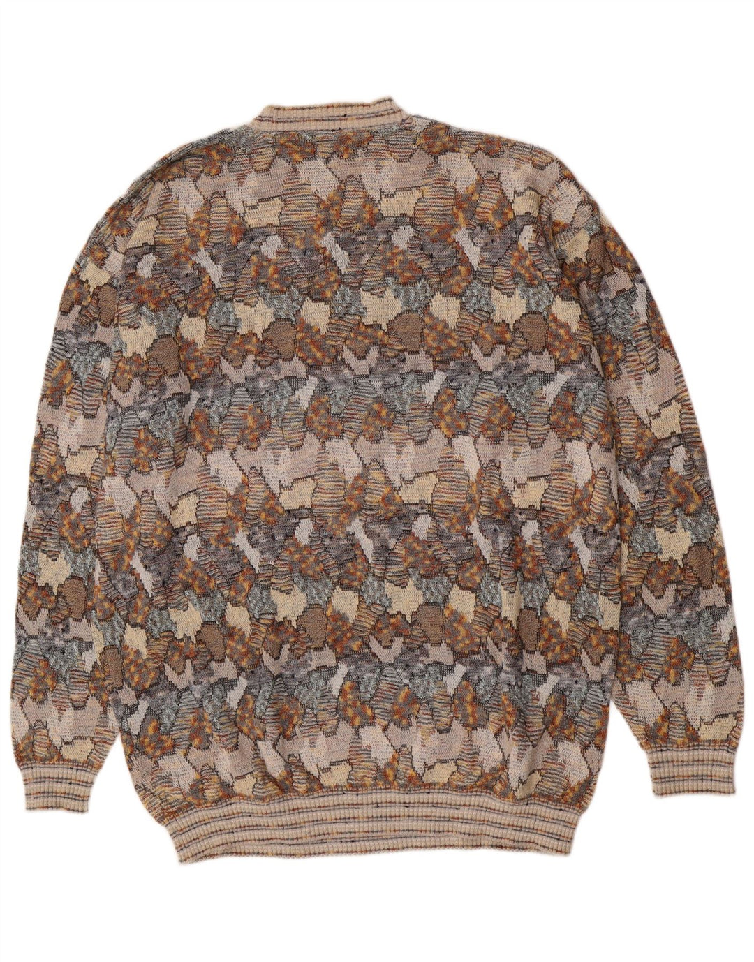 Suspense Mens Abstract Pattern Crew Neck Jumper Sweater IT 54 XL Grey