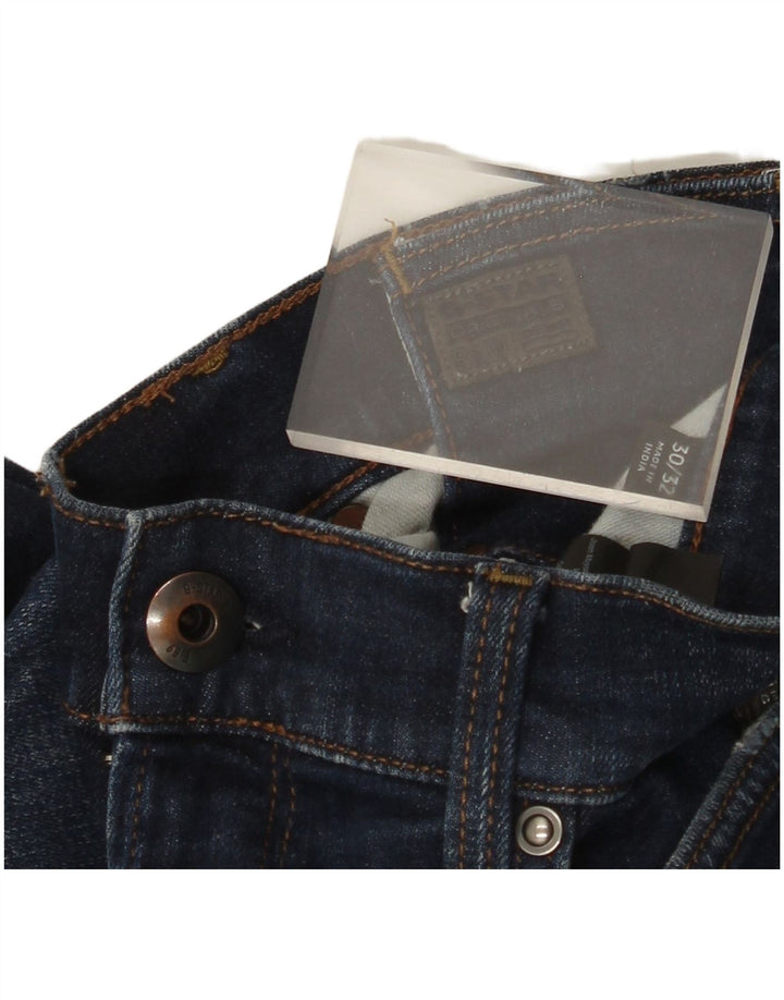 G-STAR Womens Revend Skinny Jeans W30 L32 Navy Blue Cotton