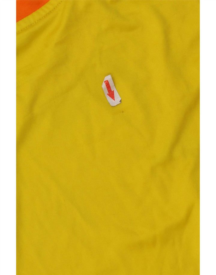 Adidas Mens Climalite T-Shirt Top Small Orange Colourblock