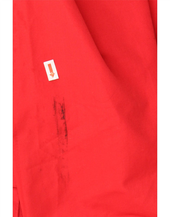 VAUDE Mens Windbreaker Jacket UK 38 Medium Red Colourblock Polyester Vintage Vaude and Second-Hand Vaude from Messina Hembry 