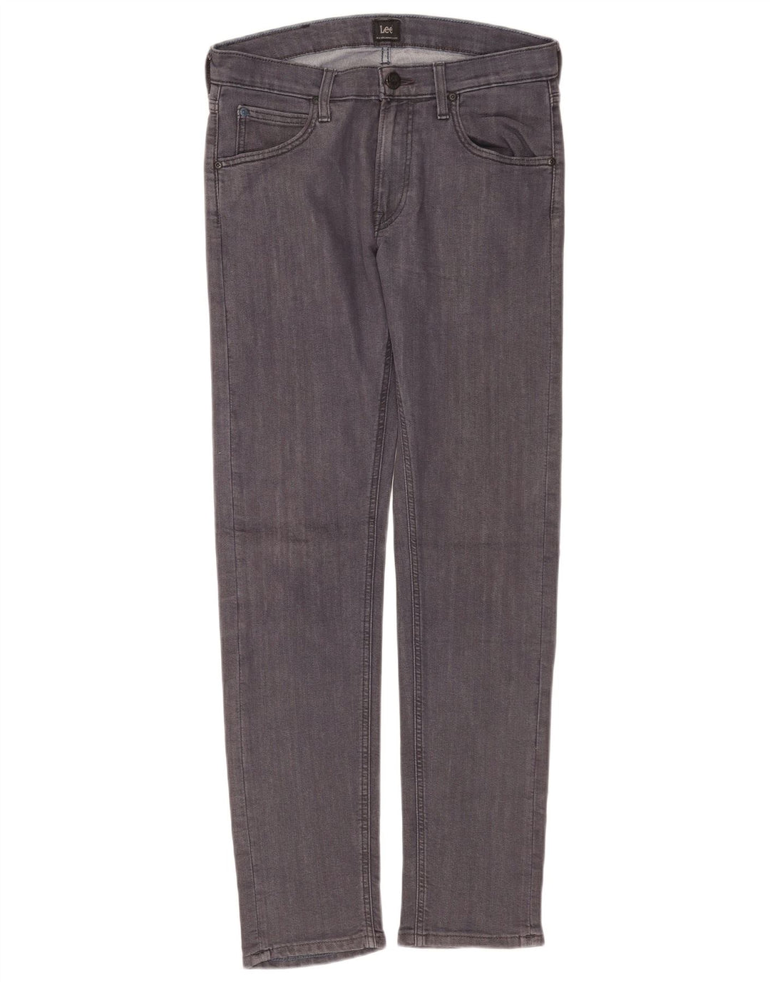 Lee Womens Daren Zip Fly Slim Jeans W30 L32 Grey Cotton