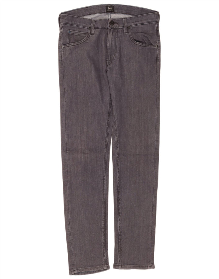 Lee Womens Daren Zip Fly Slim Jeans W30 L32 Grey Cotton