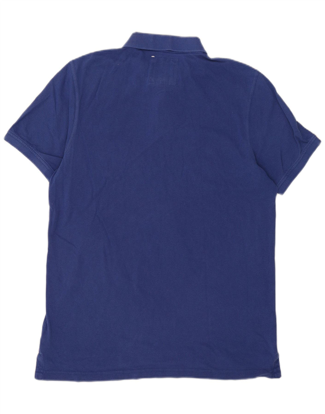 Crew Clothing Mens Polo Shirt Large Blue Cotton