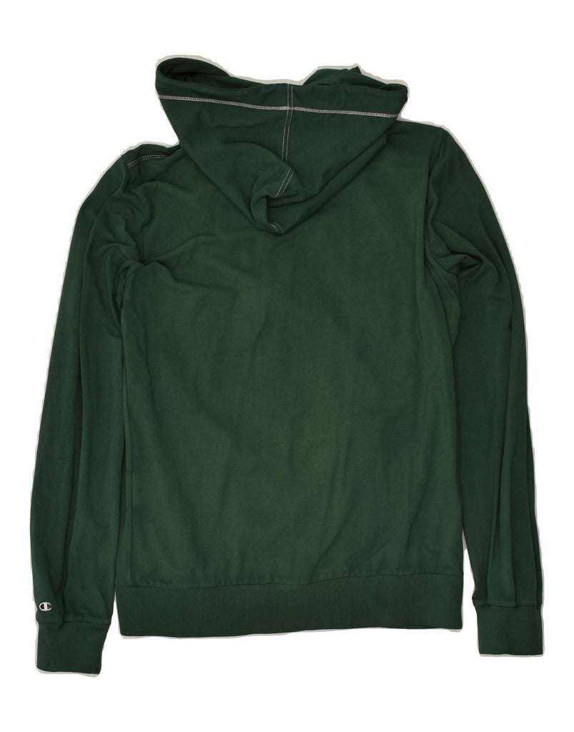 CHAMPION Womens Heritage Classics Zip Hoodie Sweater UK 14 Medium Green | Vintage Champion | Thrift | Second-Hand Champion | Used Clothing | Messina Hembry 