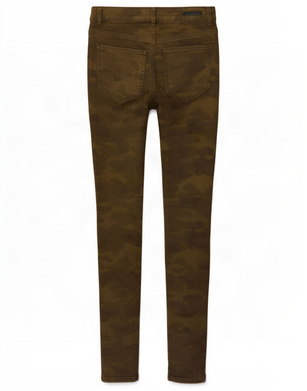 Zara Womens Skinny Jeans EU 36 XS W26 L28 Khaki Camouflage