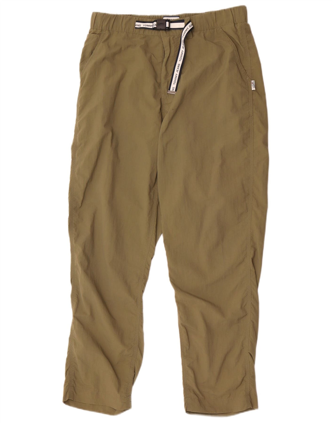 Tommy Hilfiger Mens Slim Cropped Trousers Medium W30 L26 Khaki Polyester