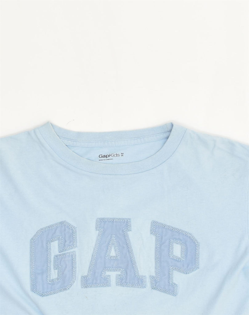 GAP Boys Graphic T-Shirt Top 7-8 Years Medium Blue Cotton | Vintage Gap | Thrift | Second-Hand Gap | Used Clothing | Messina Hembry 