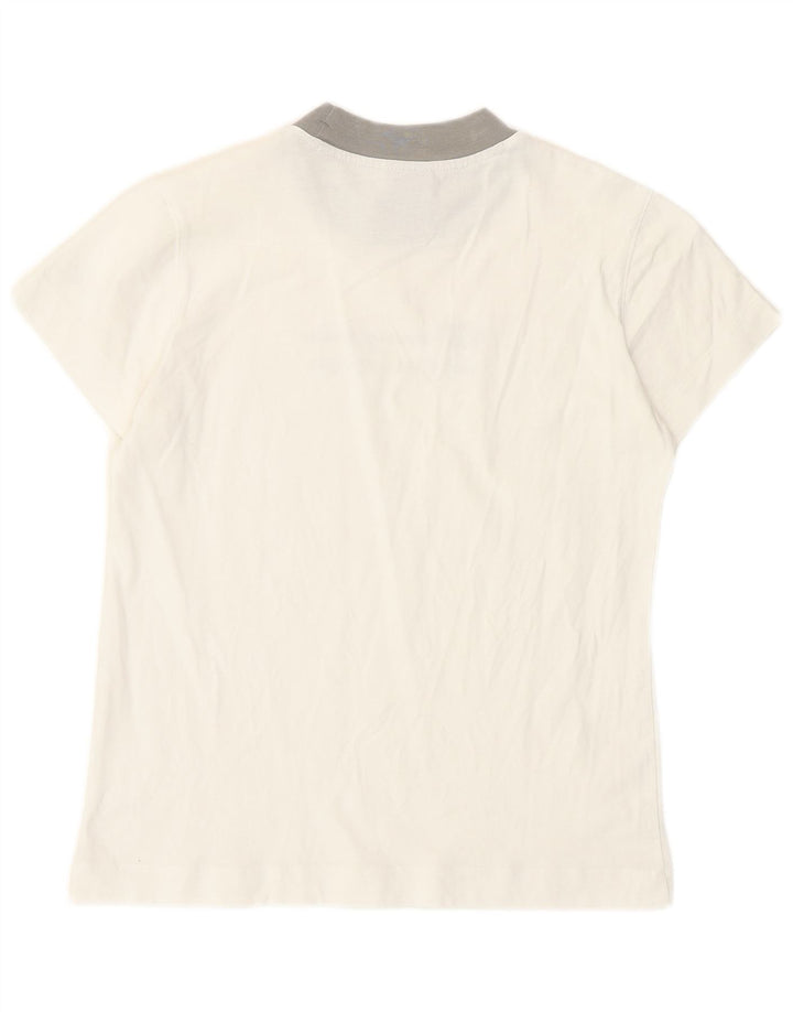 Champion Womens Graphic T-Shirt Top UK 10 Small White