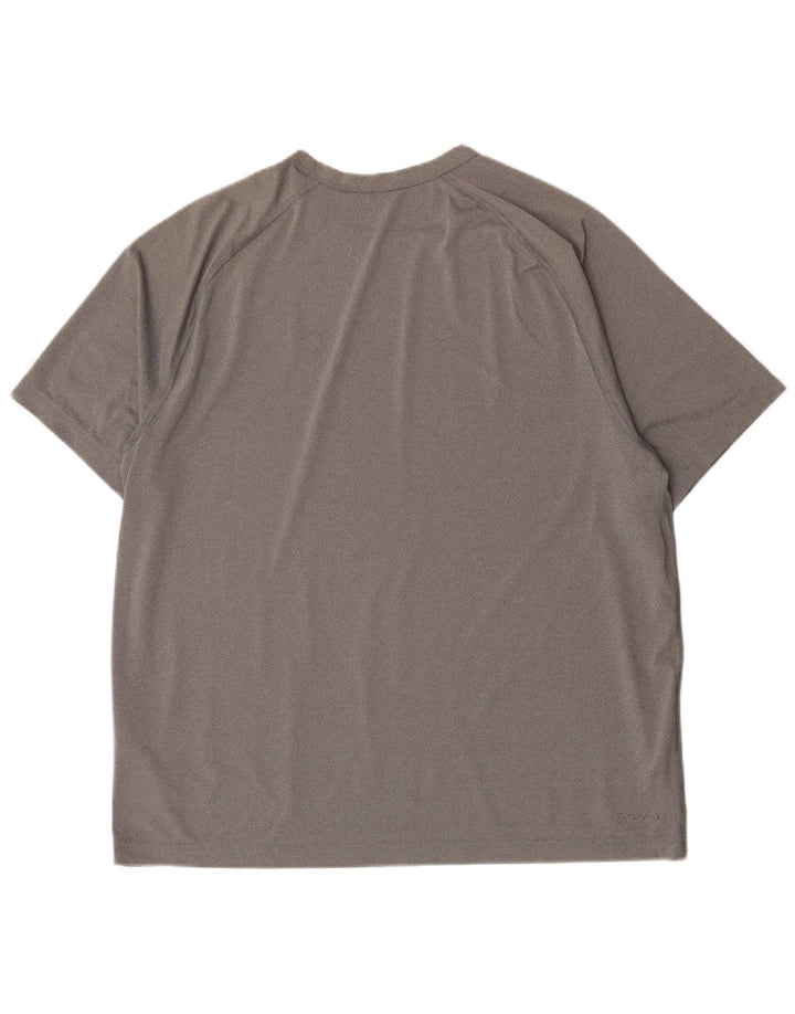 Nike Mens Dri Fit T-Shirt Top Large Grey Polyester