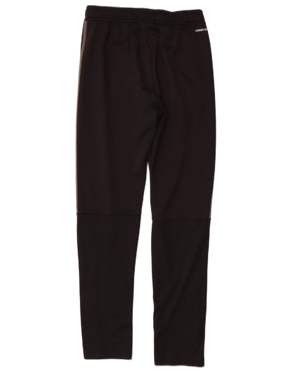 Adidas Boys Aeroready Tracksuit Trousers 13-14 Years Black Polyester