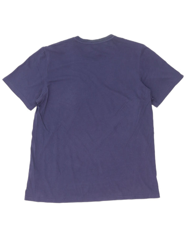 Adidas Mens T-Shirt Top XL Navy Blue Cotton