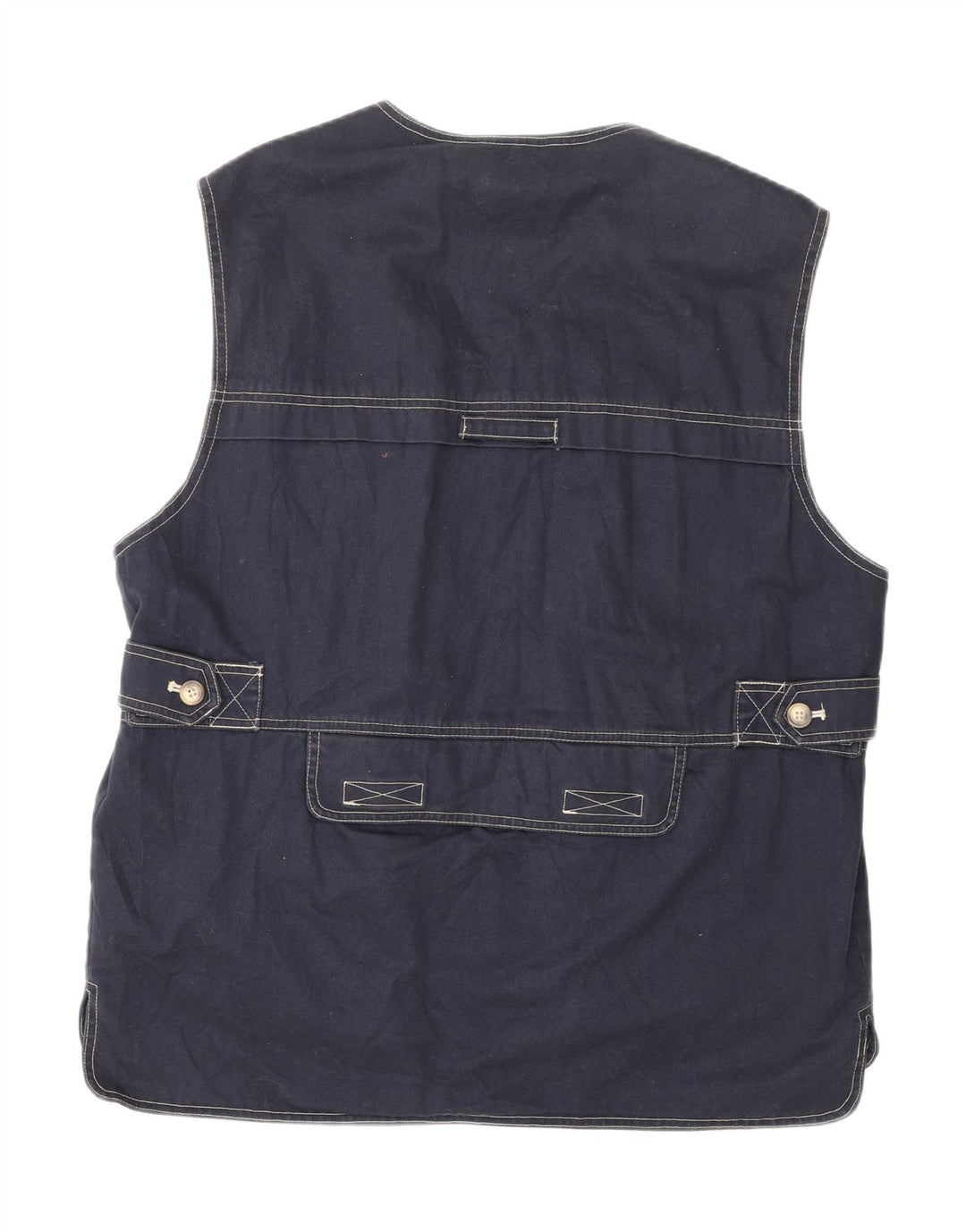 Dolomite Mens Utility Gilet UK 40 Large Navy Blue Cotton