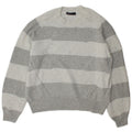 Marks & Spencer Womens Crew Neck Jumper Sweater UK 16 Large Grey Striped