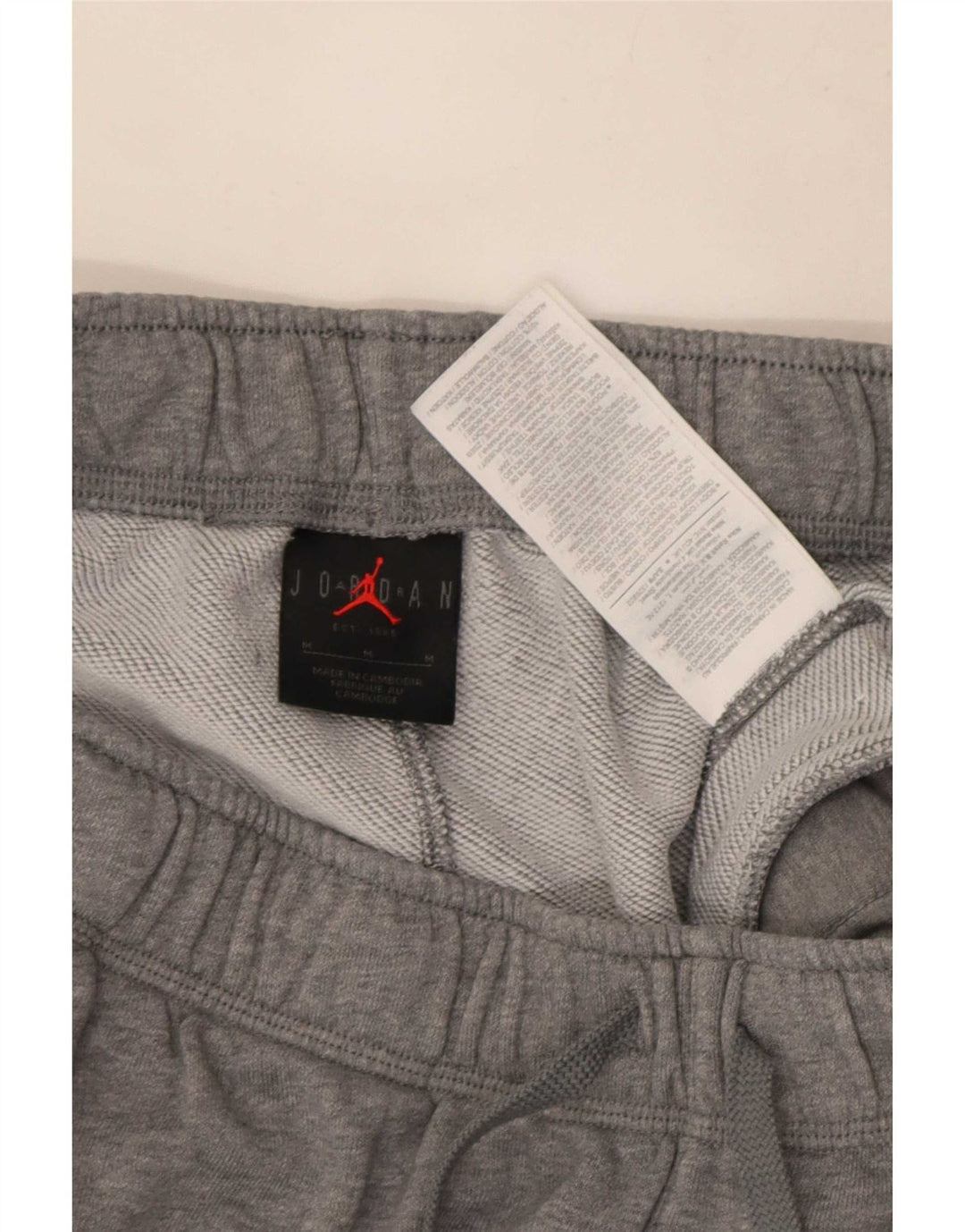 Jordan Mens Tracksuit Trousers Joggers Medium  Grey Cotton