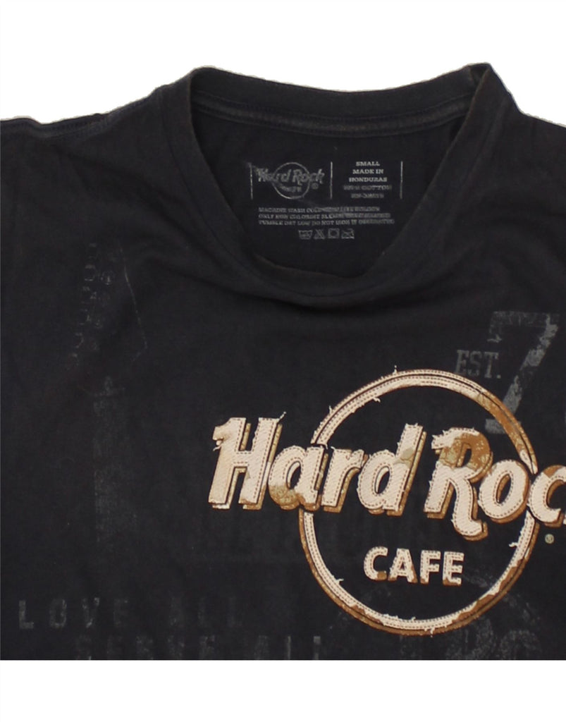 HARD ROCK CAFE Mens Las Vegas Graphic T-Shirt Top Small Navy Blue Cotton | Vintage Hard Rock Cafe | Thrift | Second-Hand Hard Rock Cafe | Used Clothing | Messina Hembry 