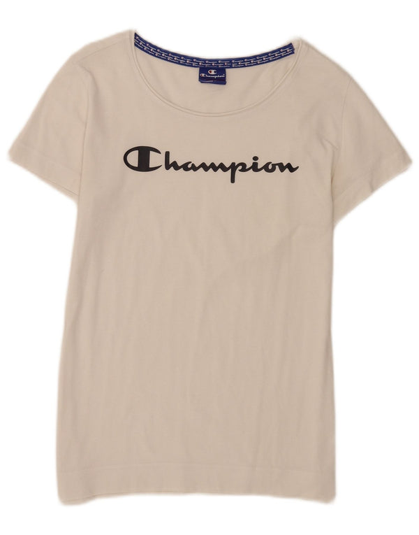 Champion Boys Regular Graphic T-Shirt Top 9-10 Years Medium White