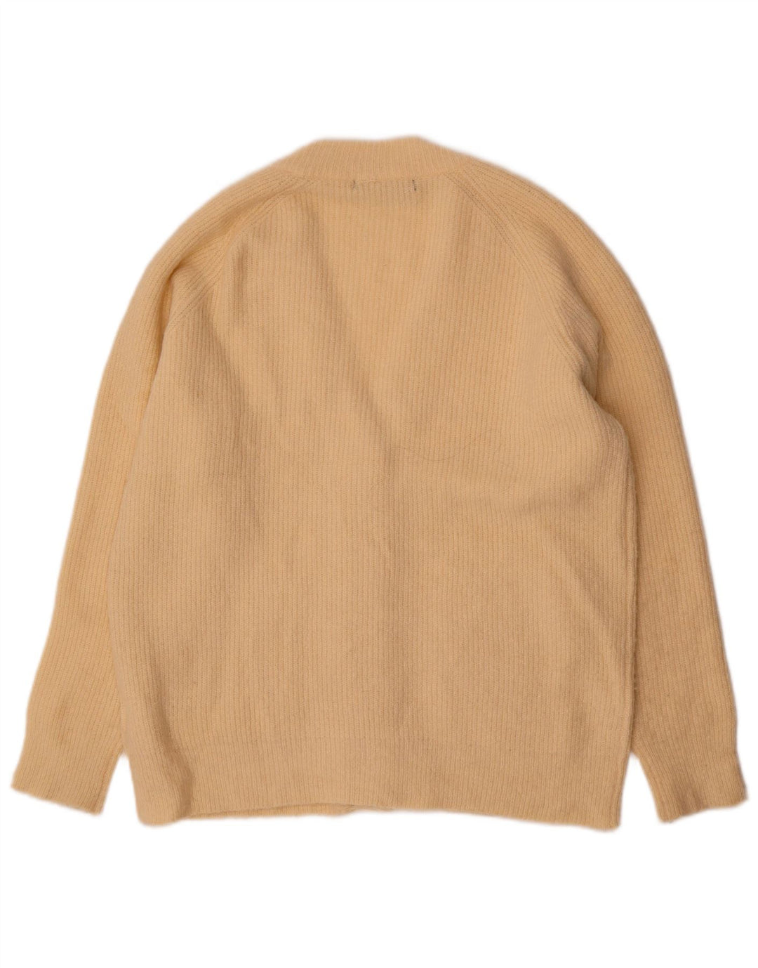Threadbare Womens Oversized Cardigan Sweater UK 6 XS Beige Acrylic