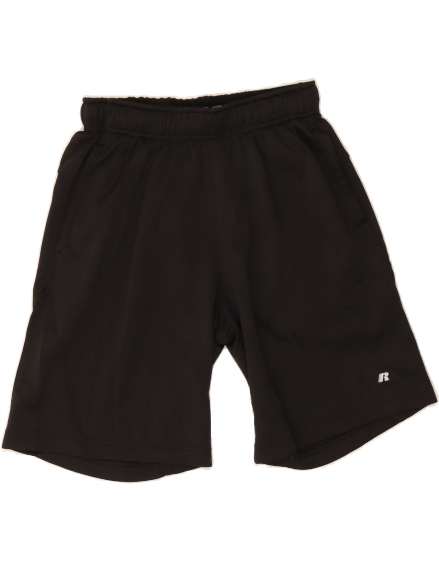 RUSSELL ATHLETIC Mens Dri-Power Sport Shorts Small Black Polyester