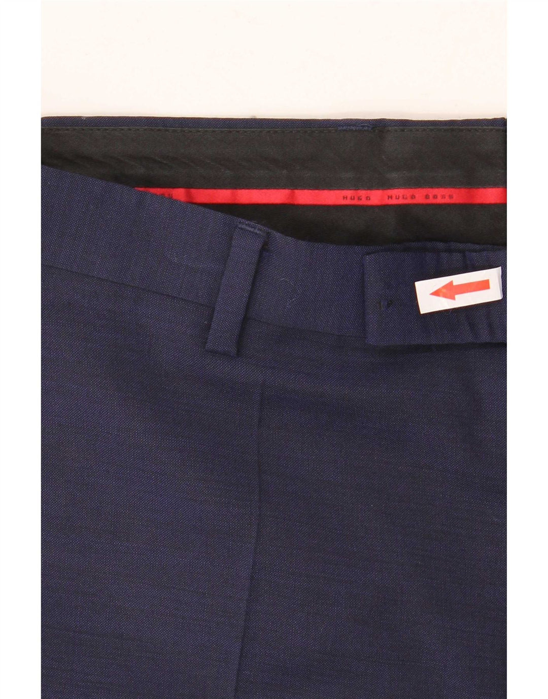 Hugo Boss Mens Straight Suit Trousers W32 L31 Navy Blue