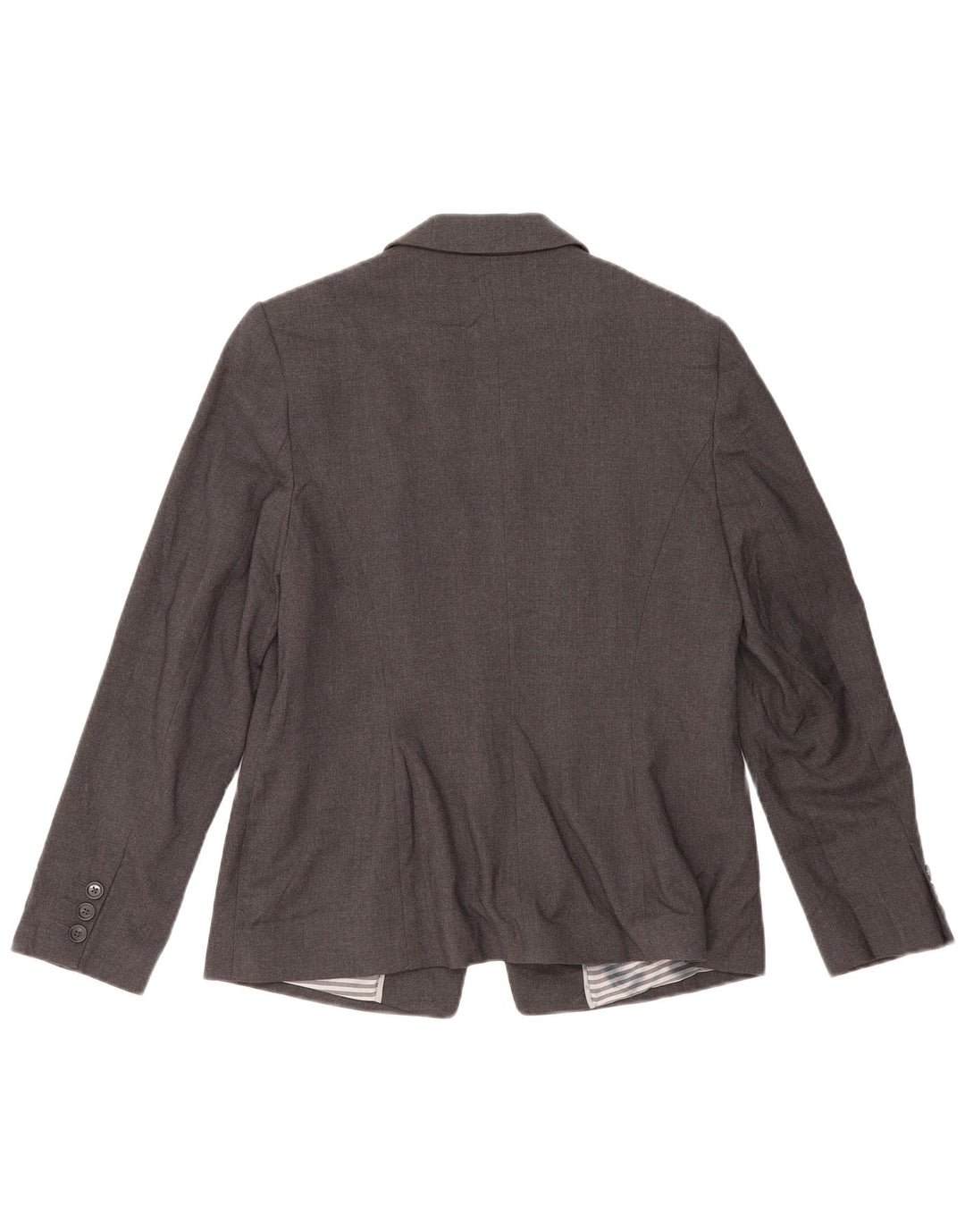 Marks & Spencer Womens 1 Button Blazer Jacket UK 14 Large Grey Flecked