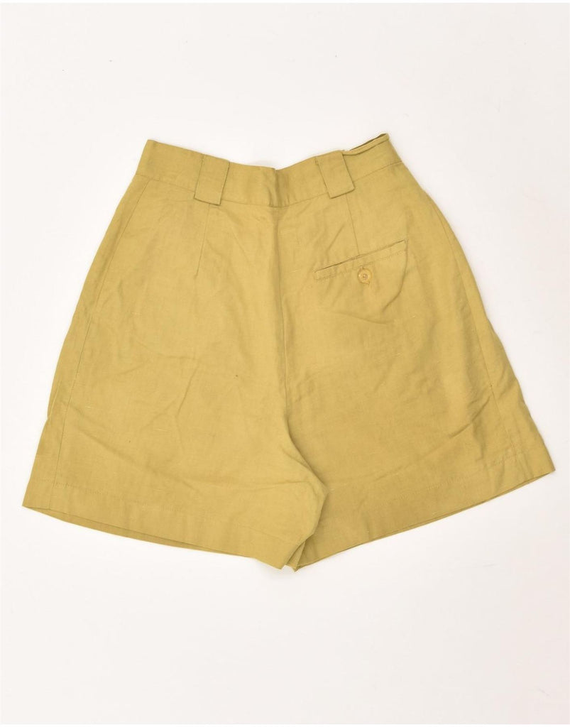 VINTAGE Womens Chino Shorts IT 40 Small W24  Khaki Cotton | Vintage Vintage | Thrift | Second-Hand Vintage | Used Clothing | Messina Hembry 