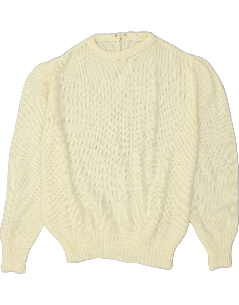 C&A Womens Crew Neck Jumper Sweater EU 46 XL Off White Acrylic Vintage C&A and Second-Hand C&A from Messina Hembry 