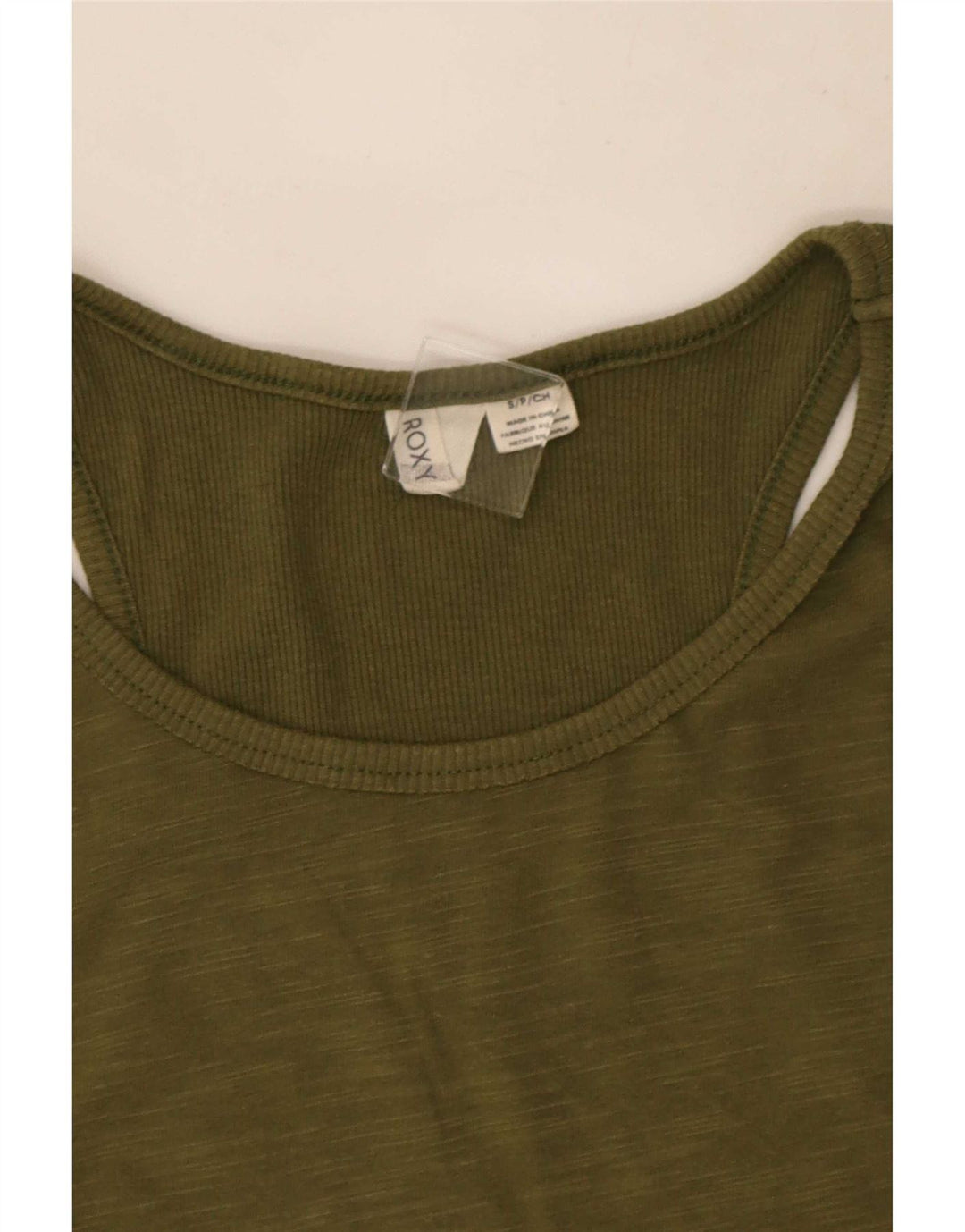 Roxy Womens Vest Top UK 10 Small Khaki Flecked