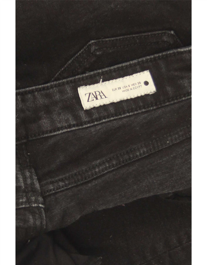Zara Womens Straight Jeans EU 38 Small W28 L27 Black