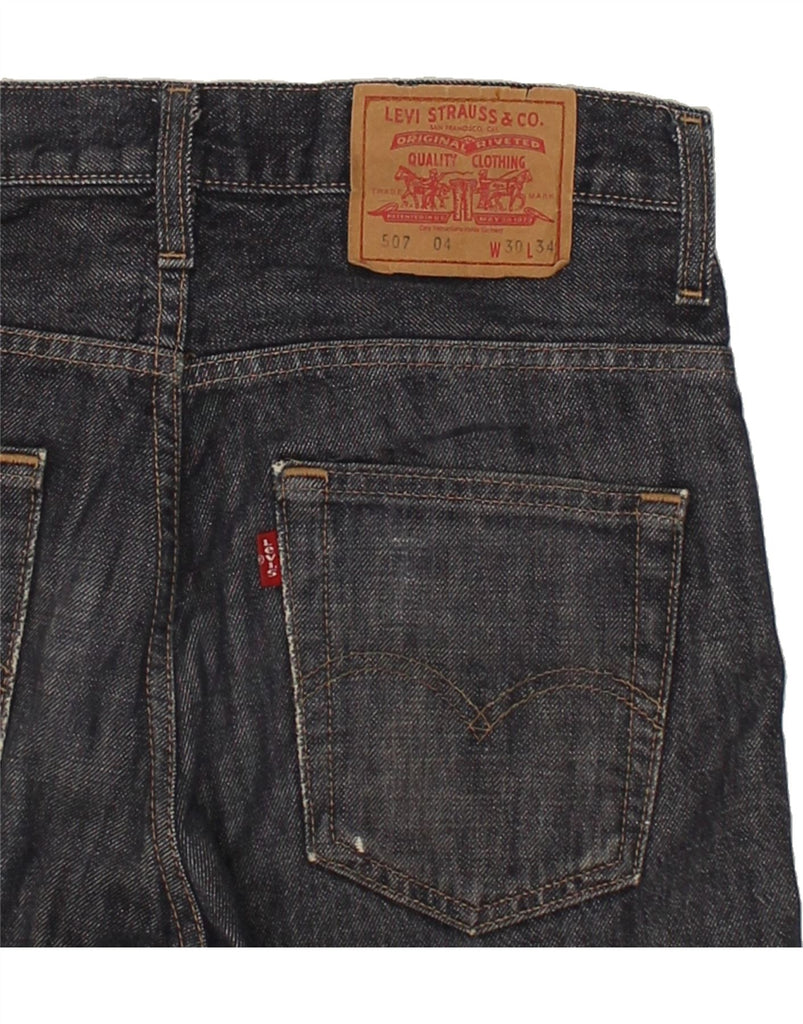 LEVI'S Mens 507 Straight Jeans W30 L29  Grey | Vintage Levi's | Thrift | Second-Hand Levi's | Used Clothing | Messina Hembry 