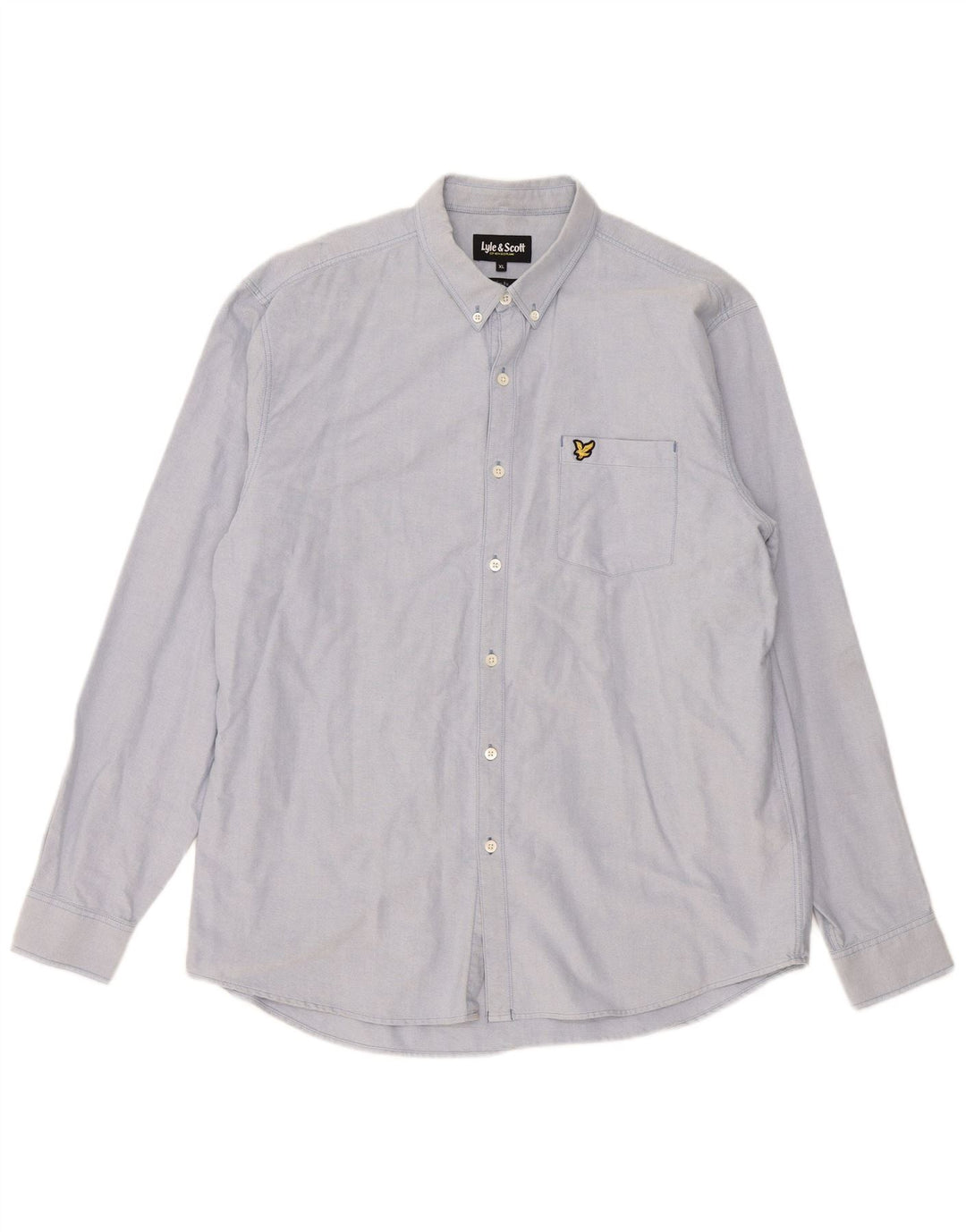 Lyle & Scott Mens Slim Fit Shirt XL Blue