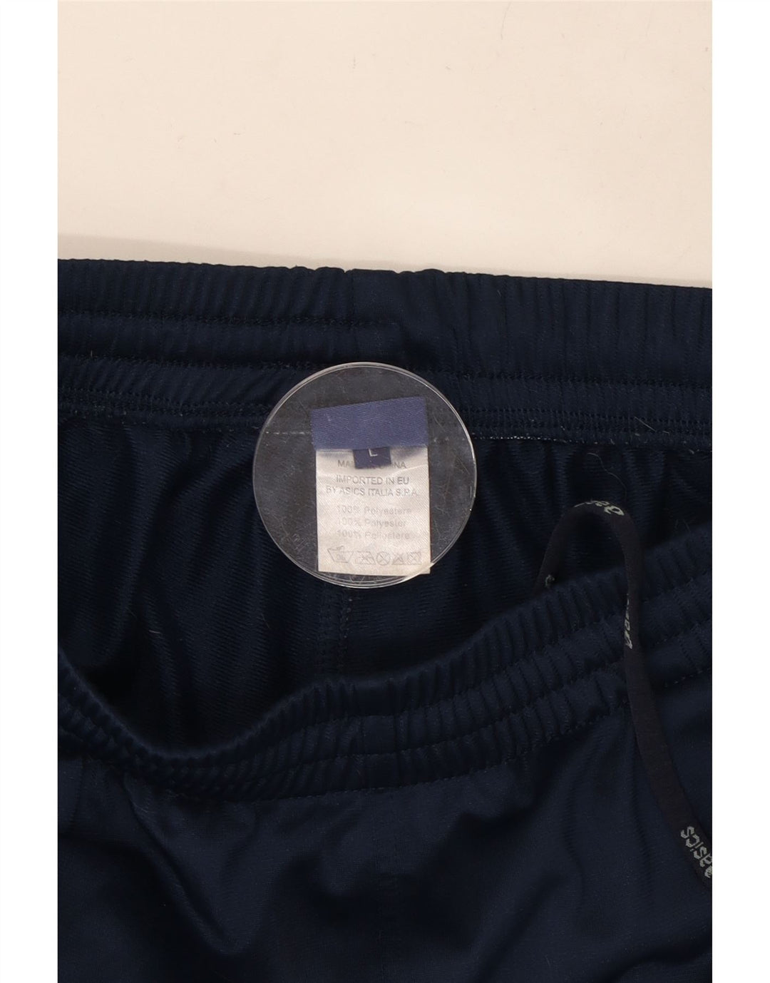 ASICS Womens Tracksuit Trousers UK 14 Large  Navy Blue Polyester